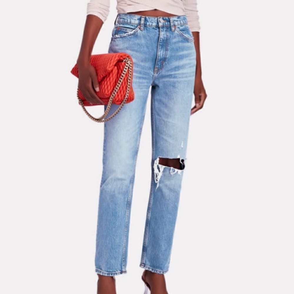 Re/Done 70s High-Rise - Straight-Leg Jeans - Size‎ 24